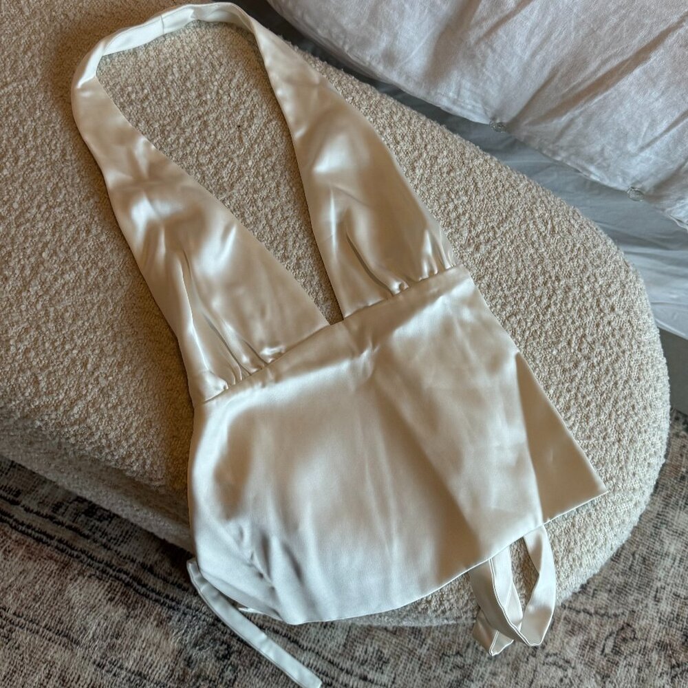 Zara satin halter tank - medium